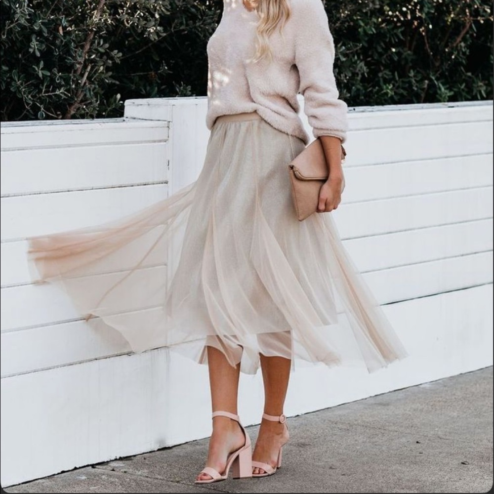 Make a promise tulle glitter skirt